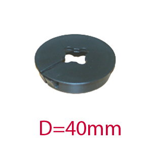 COMPONENT, DOME PLUG, SIZE 40MM, W/ CABLE OPENING - Click Image to Close
