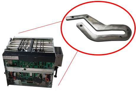 Talaris / DeLaRue SDD 1701 Cassette Lid Guide Rail w/ New Screws For Left or Right - Click Image to Close