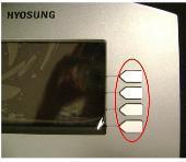 Hyosung LCD Function Keypad Overlay For 1800 & 1800 POS