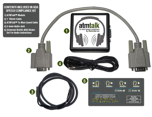 ATMTalk™ ATM Speech Upgrade for Hyosung / Tranax 1000, 1500, 2000, 2100 & 2100T With Gen/186 Board Only